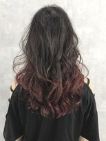 フォーク(FOLK)&nbsp;恵比寿_外国人風 グラデーション×ボルドー