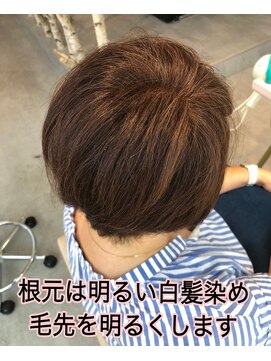 ミレット(millet) 明るくできないと言われた白髪染めをピンクブラウンに