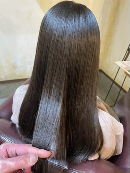 コル フォー ヘアー(cor for hair)の写真/【福山/新涯】酸性ストレートでシルクのような手触りに！なりたかった髪質になれる！