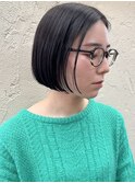 黒髪ボブ/ミニボブ/丸みボブ/ボブ/ショートヘア［渋谷］