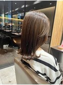 【中村】大人可愛い☆ツヤ感外ハネミルクティーベージュ