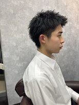 アメイジングヘアー 千歳店(AMAZING HAIR) メンズショート/束感/清潔感/ビジネス/黒髪/アップバング