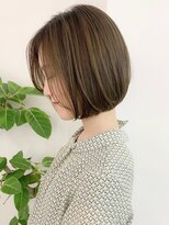 リムレスバイサンク 万代 新潟駅(LIMLESS by cinq)&nbsp;ハイライトカラーバレイヤージュブリーチカラーグレージュ