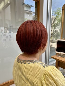 ヘアーアンドスパ メル(hair&spa m.e.l by origami) アプリコットオレンジ