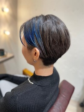 ミリ 千歳烏山(Mili CARE&SPA) ショート×ブルーヘア