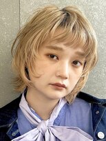ボブ/顔周り/前髪カット+ブリーチ◎ハイトーンカラー[原宿]