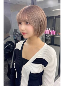 リア 大阪梅田(Ria) ~ショートボブ ミルクティーべージュ~【Ria 大阪 梅田】