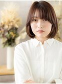 艶感斜めバング黒髪ボブディヘルシースタイルa北浦和30代40代