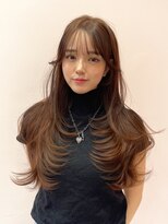 ボタン シブヤ(VOTAN SHIBUYA)&nbsp;韓国風/レイヤーカット/ロングヘア/20代/10代