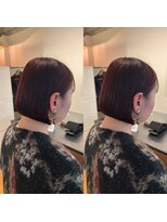 シー.(SHE.)&nbsp;【SHE.】ボブ/暖色/チェリー/レッド/ブリーチなしカラー