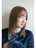 ☆レイヤーカット☆透明感ベージュカラー☆