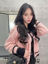 リリー(Lilley)&nbsp;くすみベージュ×姫カットレイヤー×韓国風巻き【ayana】