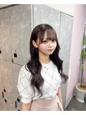エクステ丸ごとカラーケアブリーチ10代20代ロングヘアー