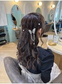 5-5 あみこみハーフアップ