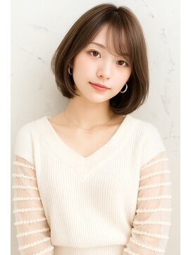 ケアシンサイバシ(CARE shinsaibashi) 大人かわいい30代40代ひし形ボブ