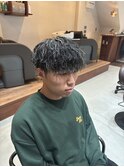波巻きパーマハイライト