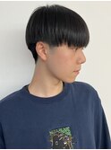 【メンズ 松戸 岩口】ブルーブラックツーブロマッシュショート