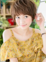 カバーヘア ブリス 上尾西口店(COVER HAIR bliss) ハイライトカラーフェザーショートマッシュc7上尾20代30代40代