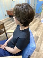 ラビット(Rabbit)&nbsp;#オリーブベージュ　ショートレイヤーカット