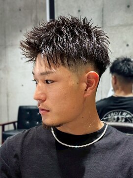 メッツ 原宿(METS) MEN'S/アップバングショート×フェード/短髪フェード/男髪