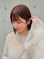 ジアン バイ ミルボン NU茶屋町+(GIEN by milbon)&nbsp;オレンジブラウン/ブリーチなし/秋カラー/暗髪カラー/吉岡美音