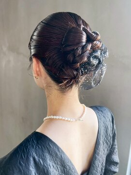 アルバム 銀座(ALBUM GINZA) ロング大人ガーリーおくれ毛前髪カット_ba575334