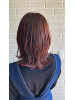 アボックス(abox)&nbsp;ミディアムボブ×ピンクブラウン