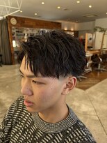 Men’s CANOE 山口小郡店 メンズカット/メンズパーマ/メンズ眉毛【メンズカノエ】 センターパート&無造作
