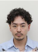 メンズパーマテーパーフェード