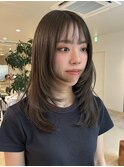 オリーブカラー/赤味消しカラー/顔周りレイヤー　福本