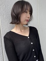 ベイルーム(BAYROOM by HONEY omotesando)&nbsp;時短縮毛矯正/韓国ボブ/切りっぱなしボブ/グレージュ/美髪カット