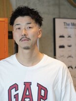 ダグラスヘアー スリーエンズ 岐阜 各務原(Douglas hair Three Ends)&nbsp;【メンズパーマ】ツイストスパイキーフェード（1）