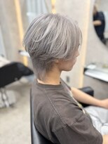 ルノン フィージュ(LUNON fieju)&nbsp;ダークパープルナチュラルショートミルクブラウンダウンバング