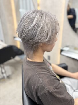 ルノン フィージュ(LUNON fieju) ダークパープルナチュラルショートミルクブラウンダウンバング