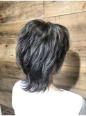 KASUMI 大人ウルフ×アッシュグレーハイライト　【FOLK 恵比寿】