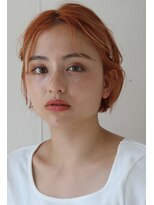 リガナッツ 十条店(Riganuts)&nbsp;[riganuts 十条店]ショート×オレンジ　アレンジ