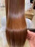 超ロングヘア用／CTFカラー＋縮毛矯正クセストパー(R)スマート¥34100