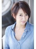 アシンメトリー　な　大人ボブ