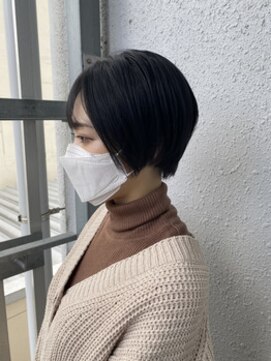 カプア 仙台駅前店(Kapua) 10代20代小顔ハンサムショートアッシュブルーブラック