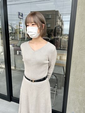 ムード カナザワ(mood kanazawa) グレージュ×ボブ