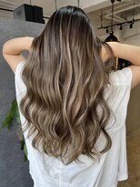 メリー オオサカ(Merly Osaka)&nbsp;ロングが似合う！中明度バレイヤージュ_mellow beige_