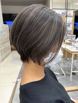 プログレス フレスポ富沢店(PROGRESS) 脱白髪染め白髪ぼかしハイライト/アッシュグレー/30代40代50代