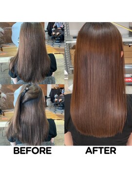 モーブ(MAUVE) 髪質改善【美髪矯正】ビフォー・アフター