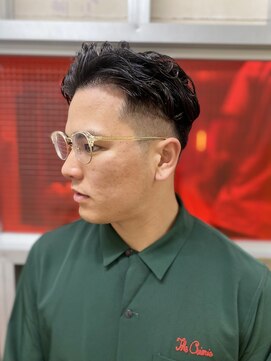 メリケンバーバーショップ トーキョー(MERICAN BARBERSHOP TYO) ハイライト/マッシュパーマ/ウルフ/アッシュブラック224