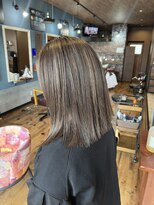ロイズ ヘアデザイン アンド スパ(LOES)&nbsp;白髪ぼかしハイライト×ベージュ
