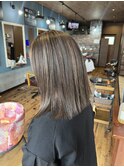 白髪ぼかしハイライト×ベージュ