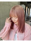 ピンクベージュ/アプリコット/ルーツカラー/恵比寿/代官山
