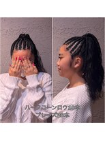 ヘアサロン アティリー(Hair Salon Attirer)&nbsp;コーンロウブレイズ☆西梅田/梅田/西梅田美容室/ヘアセット