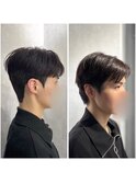 韓国ショート/ダウンパーマ/韓国メンズヘア