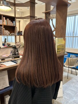 ルイ(ROUIS produced by LUCK 津田沼) カール/セミディ/シアーカラー/姫カット/ピンクブラウン